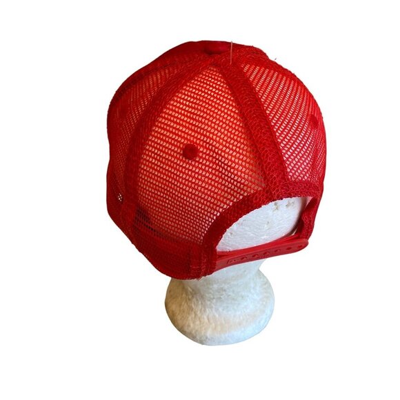 Colorado Bear Red Trucker Hat With Mesh Back & Adjustable Snapback - Picture 4 of 7